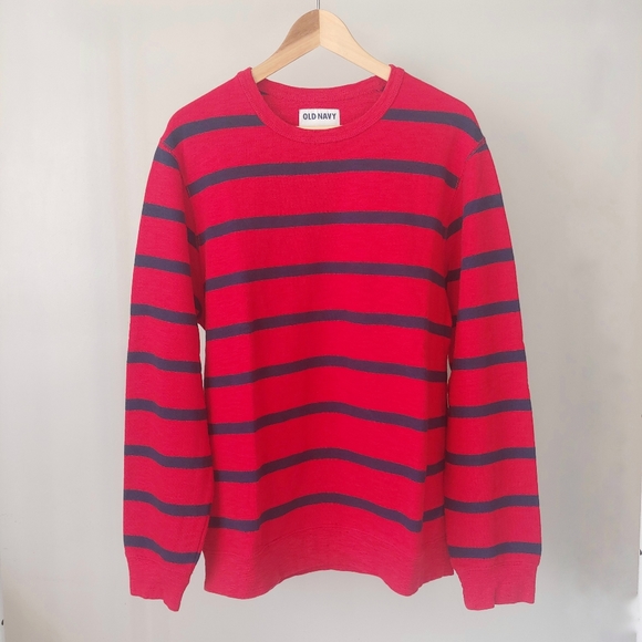 Old Navy Red Blue Striped Long Sleeve 